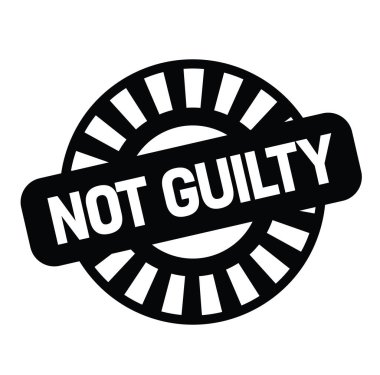 Suçlu değil lastik damgası