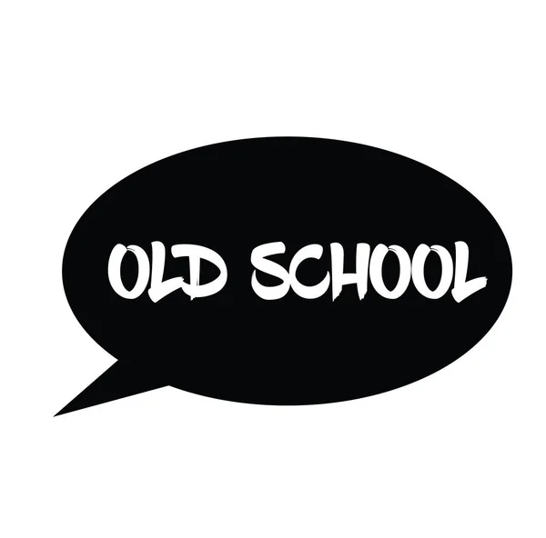 Timbro di gomma vecchia scuola — Vettoriale Stock