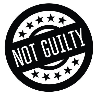 Suçlu değil lastik damgası