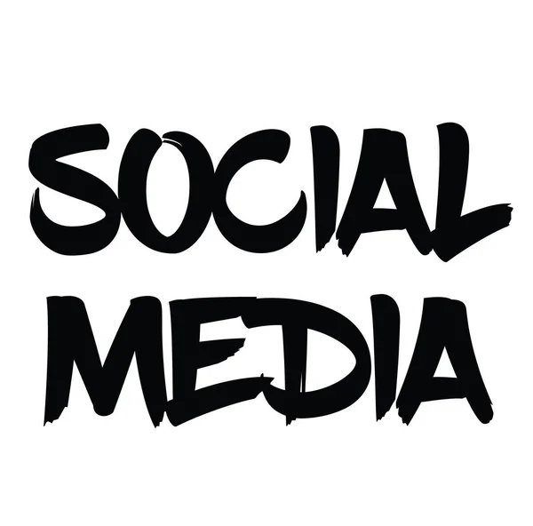 Selo de borracha de mídia social —  Vetores de Stock