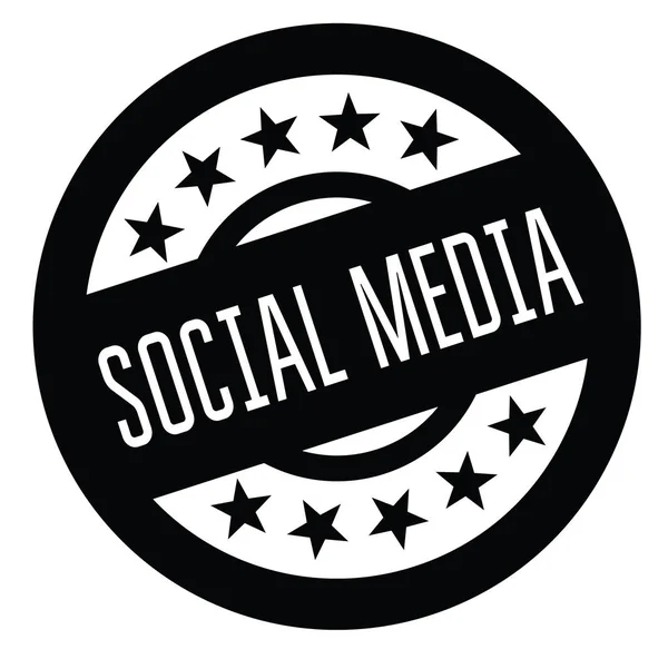 Sociala medier gummistämpel — Stock vektor