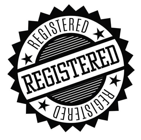 Registered rubber stamp — Stock Vector