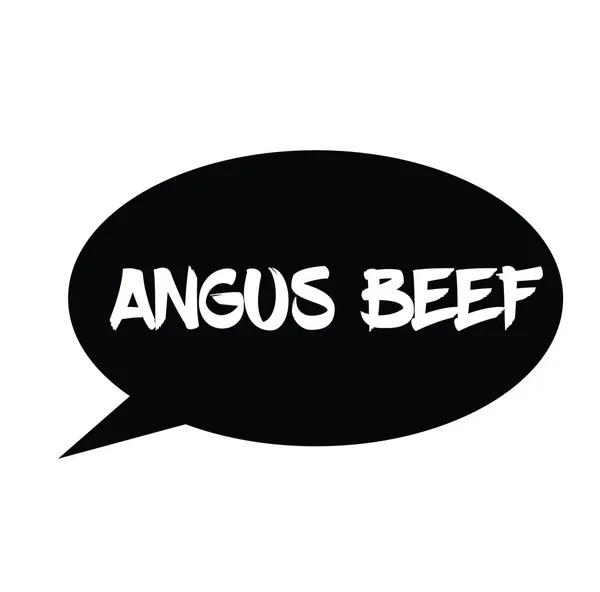 Angus beef rubber stamp — Stock Vector