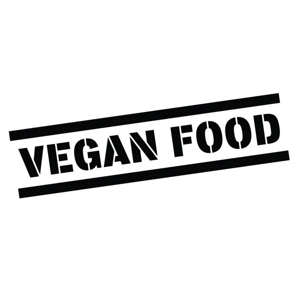 Vegansk mat gummistämpel — Stock vektor