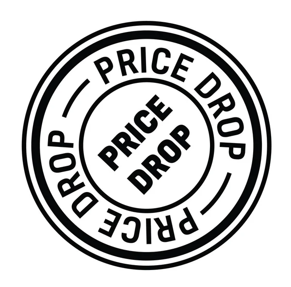 PRECIO DROP Sello de goma — Vector de stock