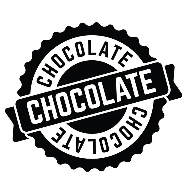 Timbre caoutchouc chocolat — Image vectorielle