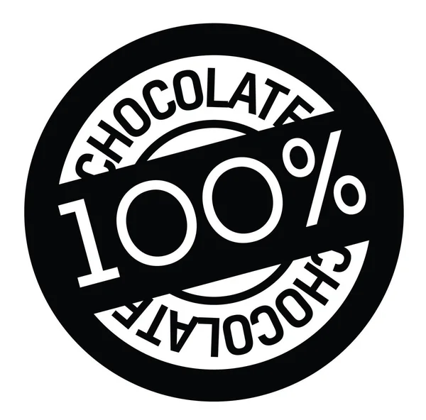 Timbro di gomma di cioccolato — Vettoriale Stock