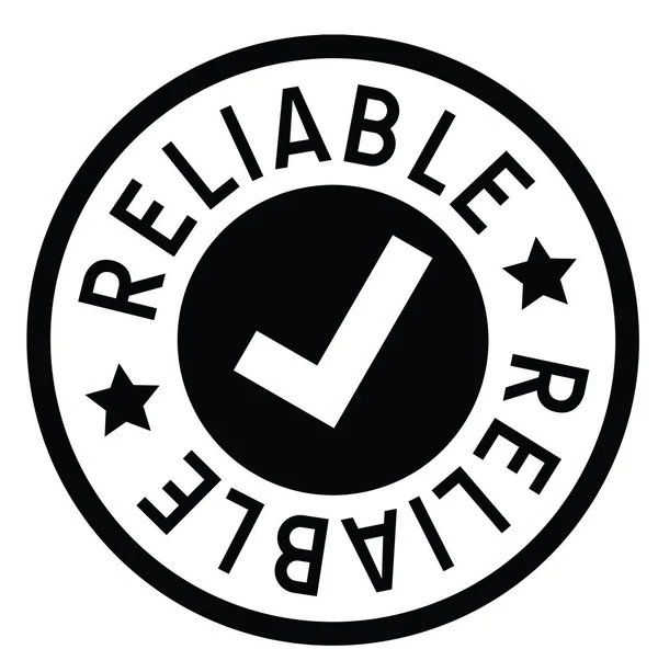 Reliable rubber stamp — Stock Vector