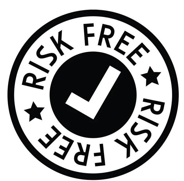 Risk free rubber stamp — Stock Vector