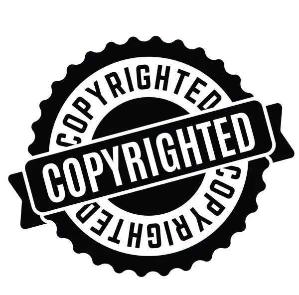 Copyrighted rubber stamp — Stock Vector