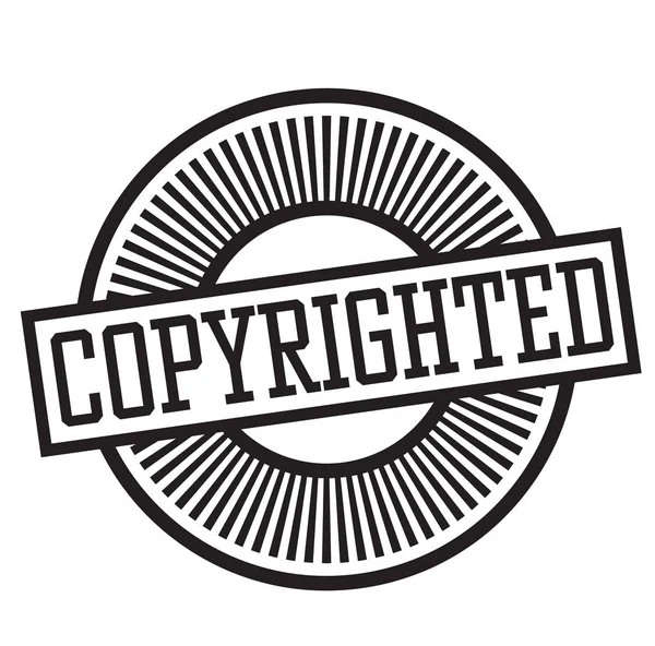 Copyrighted rubber stamp — Stock Vector