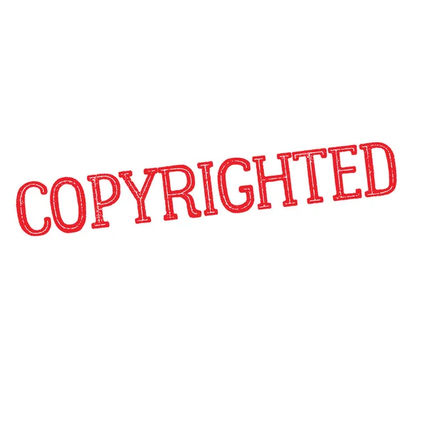 Copyrighted rubber stamp — Stock Vector