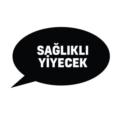 sağlıklı gıda damga Türkçe