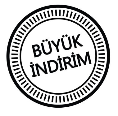 büyük satış damga Türkçe