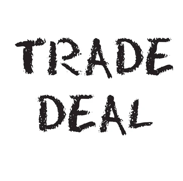 Handelsabkommen abgesegnet — Stockvektor