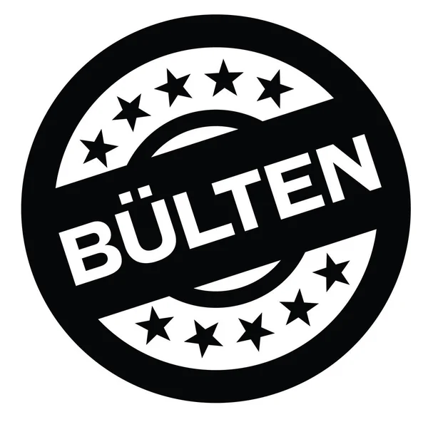 Bülten damga Türkçe — Stok Vektör