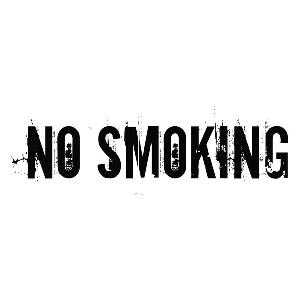 No fumar sello en blanco — Archivo Imágenes Vectoriales