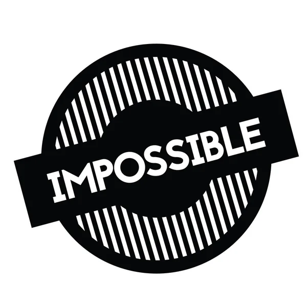 Impossible stamp on white — Stock Vector