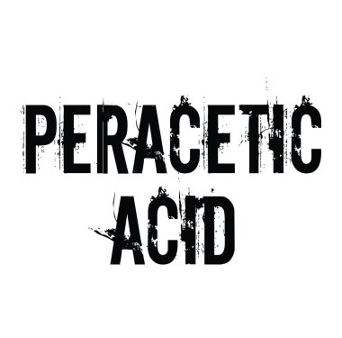 Beyaz paracetic asit damgası