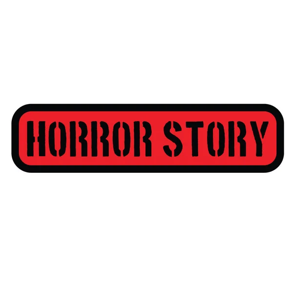 Fehér horror történet bélyegző — Stock Vector