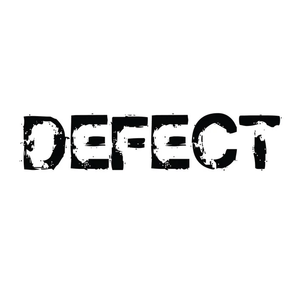 Defect stamp on white — Stock Vector
