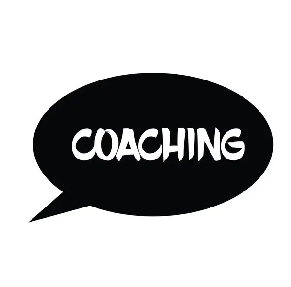 Coaching stämpel på vit — Stock vektor