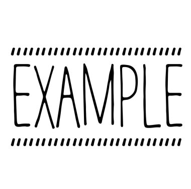 Beyaz örnek damgası