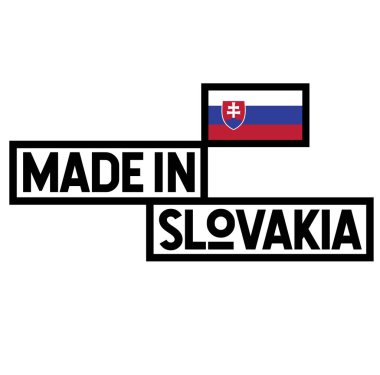 Slovakya etiket beyaz üzerine yapılan