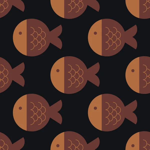 Fish geometric pattern — Stock Vector