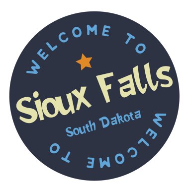 Güney Dakota Sioux için hoş geldiniz düşüyor