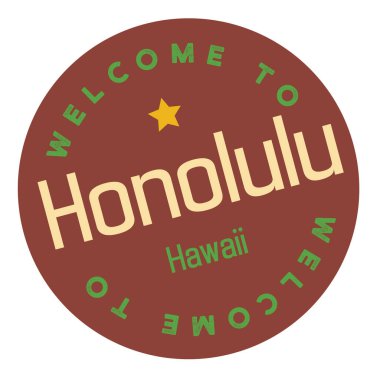 Honolulu Hawaii hoş geldiniz