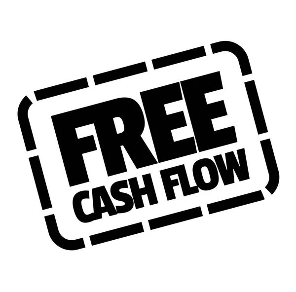 Free Cash Flow Stempel auf Weiß — Stockvektor