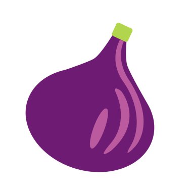 incir düz renk sanat illüstrasyon