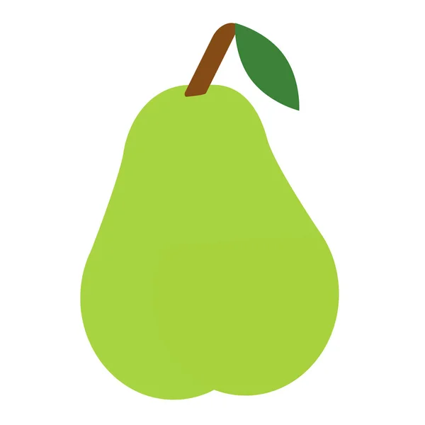 PEAR egale kleur kunst illustratie — Stockvector