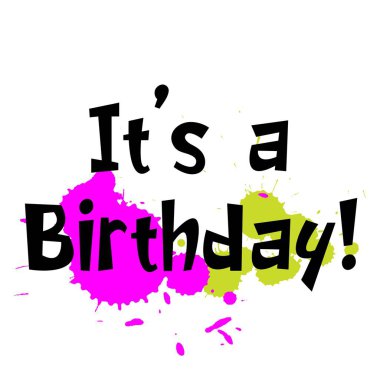 Çocuklar için doğum günü sloganı olduğunu