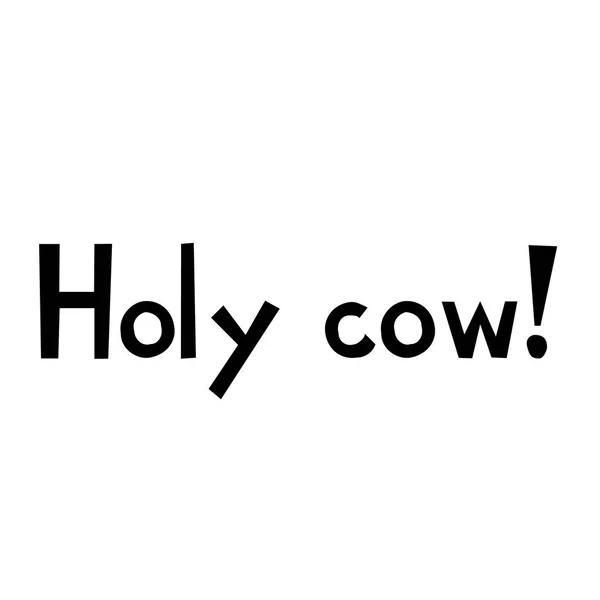 Lema de la vaca santa para niños — Vector de stock
