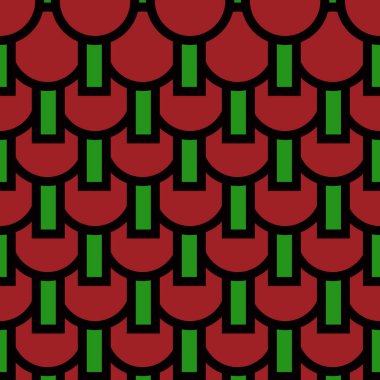 Soyut kalın dairesel desen illüstrasyon