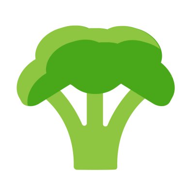 Brokoli basit sanat geometrik şekil