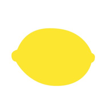 limon rengi basit illüstrasyon