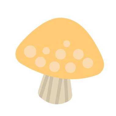 basit illüstrasyon mantar renk