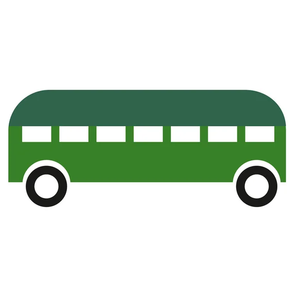 Λεωφορείο πόλης απλή τέχνη γεωμετρική απεικόνιση — Διανυσματικό Αρχείο