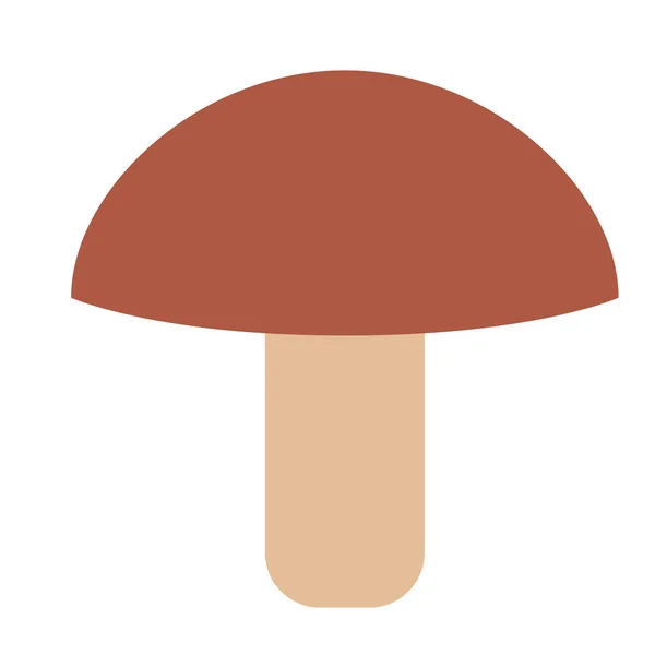 Mushroom color simple illustration — Stock Vector