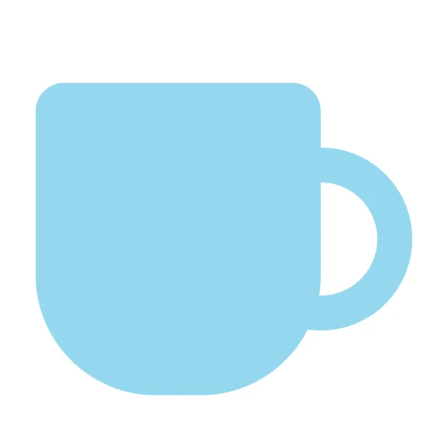 Teacup couleur illustration simple — Image vectorielle