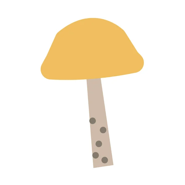 Mushroom color simple illustration — Stock Vector