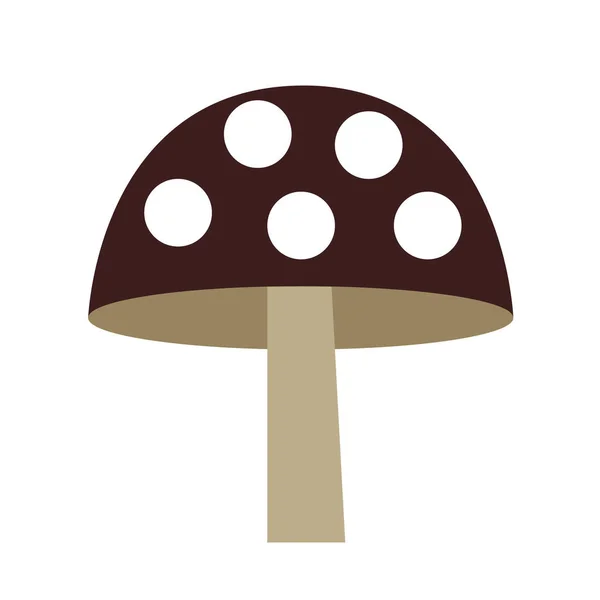 Forêt champignon couleur illustration simple — Image vectorielle