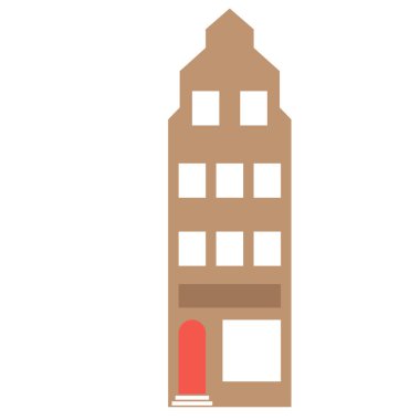 düz renk düz renk illüstrasyon inşaat amsterdam