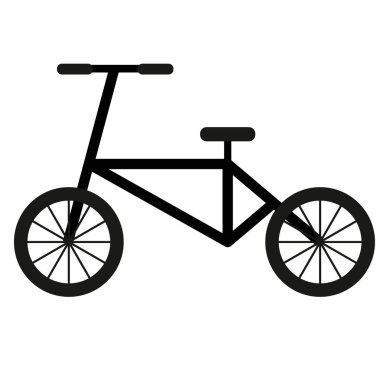 Bisiklet basit sanat geometrik şekil