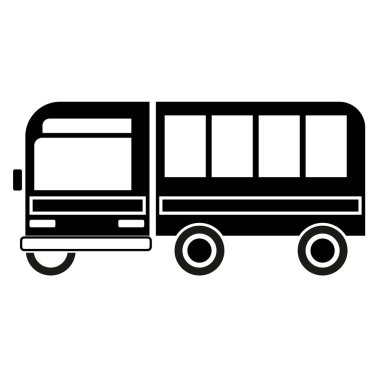 Otobüs basit sanat geometrik şekil
