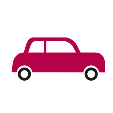 Şehir araba basit sanat geometrik şekil