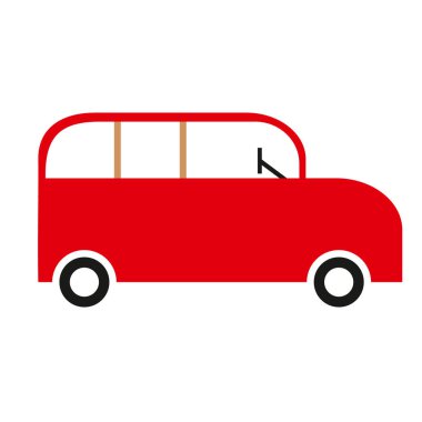 Şehir suv araç basit sanat geometrik şekil